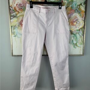 Brooks Brothers Red Fleece Pink Pants Size 6 Cotton Stretch Ankle